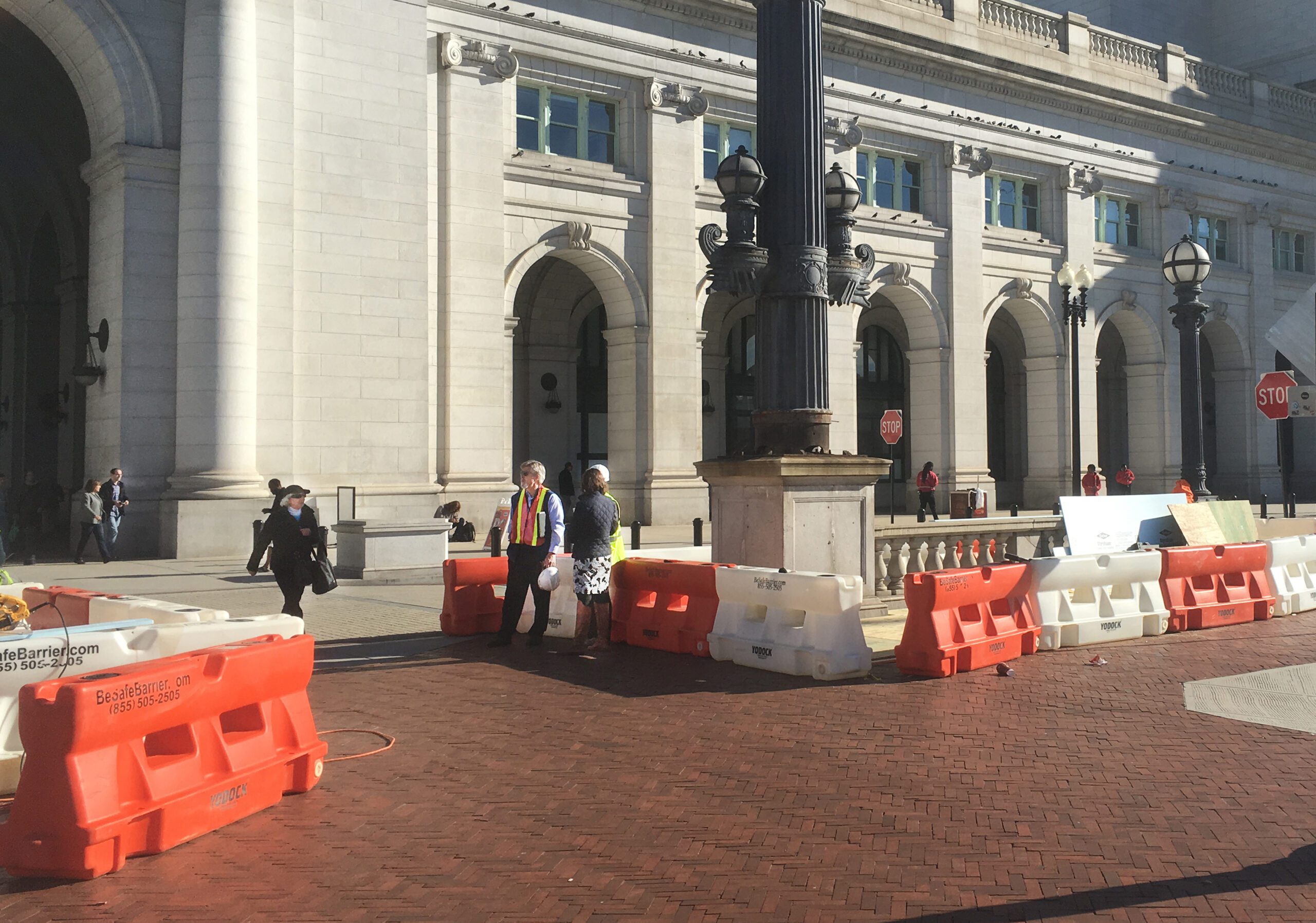 barriers- walkway delineation- Union Station Washington DC